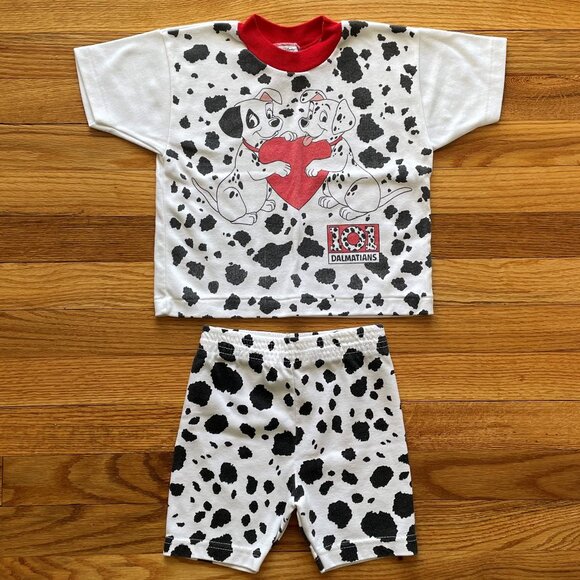 VINTAGE 90s Disney- Bundle of Two 4T Short Sleeve/Shorts Outfits - Picture 10 of 16